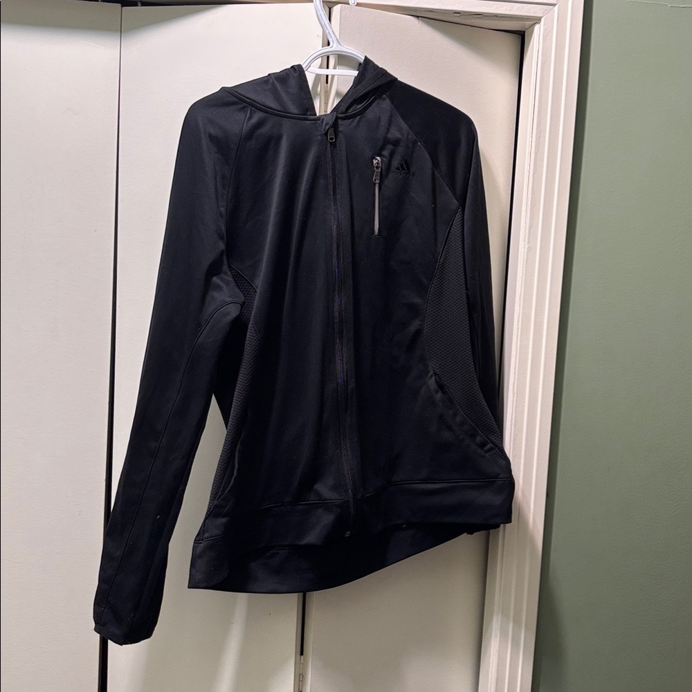 Adidas Black Zip-Up Jacket